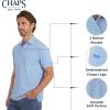 imageChaps Mens Everyday Classic Fit Stretch Active Performance Polo ShirtAzure