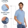 imageChaps Mens Everyday Classic Fit Stretch Active Performance Polo ShirtAzure