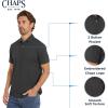 imageChaps Mens Everyday Classic Fit Stretch Active Performance Polo ShirtCharcoal