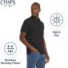 imageChaps Mens Everyday Classic Fit Stretch Active Performance Polo ShirtJet Black