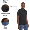 imageChaps Mens Everyday Classic Fit Stretch Active Performance Polo ShirtJet Black