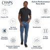 imageChaps Mens Everyday Classic Fit Stretch Active Performance Polo ShirtJet Black