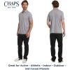 imageChaps Mens Everyday Classic Fit Stretch Active Performance Polo ShirtLight Gray Heather