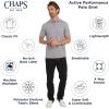 imageChaps Mens Everyday Classic Fit Stretch Active Performance Polo ShirtLight Gray Heather