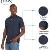 imageChaps Mens Everyday Classic Fit Stretch Active Performance Polo ShirtMajolica Blue