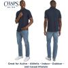 imageChaps Mens Everyday Classic Fit Stretch Active Performance Polo ShirtMajolica Blue