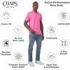 imageChaps Mens Everyday Classic Fit Stretch Active Performance Polo ShirtPink Carnation