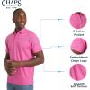 imageChaps Mens Everyday Classic Fit Stretch Active Performance Polo ShirtPink Carnation