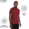 imageChaps Mens Everyday Classic Fit Stretch Active Performance Polo ShirtPomegranate