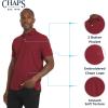imageChaps Mens Everyday Classic Fit Stretch Active Performance Polo ShirtPomegranate