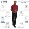 imageChaps Mens Everyday Classic Fit Stretch Active Performance Polo ShirtPomegranate