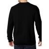 imageChaps Mens Sweater  Heavyweight Classic Fit Knitted Cotton Crewneck Pullover Sweater for Men Sizes S2XLBlack