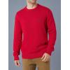 imageChaps Mens Sweater  Heavyweight Classic Fit Knitted Cotton Crewneck Pullover Sweater for Men Sizes S2XLChaps Red