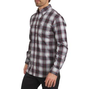 imageChaps Mens Classic Fit Long Sleeve Button Down Stretch Poplin Casual ShirtRhubarb