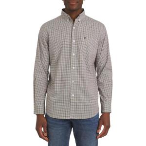 imageChaps Mens Classic Fit Long Sleeve Button Down Stretch Poplin Casual ShirtToffee