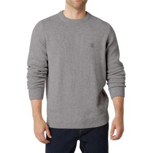 imageChaps Mens Sweater  Heavyweight Classic Fit Knitted Cotton Crewneck Pullover Sweater for Men Sizes S2XLGrey Heather