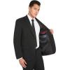 imageChaps Mens Solid Classic Fit Tailored Suit Jacket  Black 42R