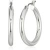 imageChaps Womens 25Mm Classic Clickit Hoop Earrings Silver
