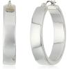imageChaps Womens Small Clickit Hoop Earrings Silver