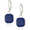 imageChaps Womens Square Drop Leverback Earrings Blue