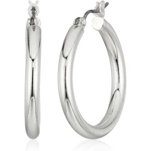 imageChaps Womens 25Mm Classic Clickit Hoop Earrings Silver