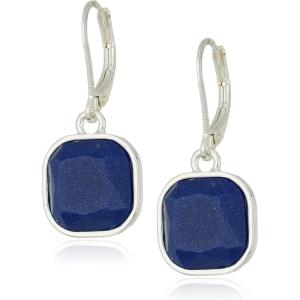 imageChaps Womens Square Drop Leverback Earrings Blue