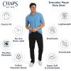 imageChaps Mens Everyday Casual Classic Fit Stretch Pique Polo Shirt S2XLAzure