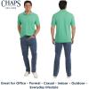 imageChaps Mens Everyday Casual Classic Fit Stretch Pique Polo Shirt S2XLJade