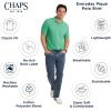 imageChaps Mens Everyday Casual Classic Fit Stretch Pique Polo Shirt S2XLJade