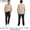 imageChaps Mens Everyday Casual Classic Fit Stretch Pique Polo Shirt S2XLKhaki Heather