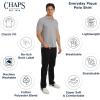 imageChaps Mens Everyday Casual Classic Fit Stretch Pique Polo Shirt S2XLLight Grey Heather