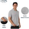 imageChaps Mens Everyday Casual Classic Fit Stretch Pique Polo Shirt S2XLLight Grey Heather