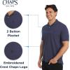 imageChaps Mens Everyday Casual Classic Fit Stretch Pique Polo Shirt S2XLNewport Navy