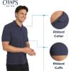 imageChaps Mens Everyday Casual Classic Fit Stretch Pique Polo Shirt S2XLNewport Navy