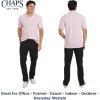 imageChaps Mens Everyday Casual Classic Fit Stretch Pique Polo Shirt S2XLOxford Pink