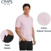 imageChaps Mens Everyday Casual Classic Fit Stretch Pique Polo Shirt S2XLOxford Pink