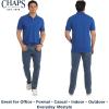 imageChaps Mens Everyday Casual Classic Fit Stretch Pique Polo Shirt S2XLPacific Blue