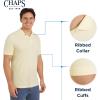imageChaps Mens Everyday Casual Classic Fit Stretch Pique Polo Shirt S2XLSun Bleached