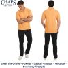 imageChaps Mens Everyday Casual Classic Fit Stretch Pique Polo Shirt S2XLSunset