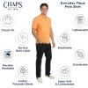imageChaps Mens Everyday Casual Classic Fit Stretch Pique Polo Shirt S2XLSunset