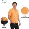 imageChaps Mens Everyday Casual Classic Fit Stretch Pique Polo Shirt S2XLSunset