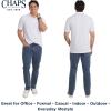 imageChaps Mens Everyday Casual Classic Fit Stretch Pique Polo Shirt S2XLWhite