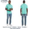 imageChaps Mens Everyday Classic Fit Stretch Active Performance Polo ShirtPool Blue
