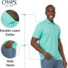 imageChaps Mens Everyday Classic Fit Stretch Active Performance Polo ShirtPool Blue