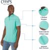 imageChaps Mens Everyday Classic Fit Stretch Active Performance Polo ShirtPool Blue