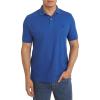imageChaps Mens Everyday Casual Classic Fit Stretch Pique Polo Shirt S2XLPacific Blue