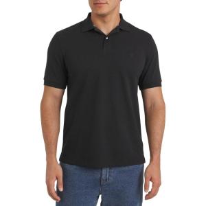 imageChaps Mens Everyday Casual Classic Fit Stretch Pique Polo Shirt S2XLAmerican Black
