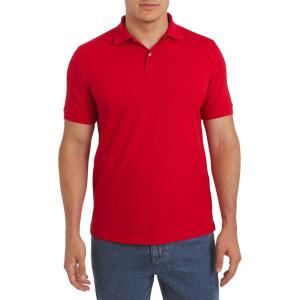 imageChaps Mens Everyday Casual Classic Fit Stretch Pique Polo Shirt S2XLChaps Red