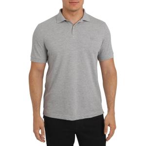 imageChaps Mens Everyday Casual Classic Fit Stretch Pique Polo Shirt S2XLLight Grey Heather