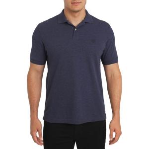 imageChaps Mens Everyday Casual Classic Fit Stretch Pique Polo Shirt S2XLNewport Navy